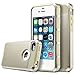 ULAK iPhone 5S Case, iPhone 5 Case,iPhone SE Case, Slim Protection Case Hybrid Scratch Resistant Hard Back Cover Shock Absorbent TPU Bumper Protective Case(Champagne Gold/Champagne Gold)