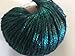 Rock Star, Emerald Green, Black, Metallic Shine, Soft Nylon Merino Wool Acrylic Blend Yarn, 50 Gram