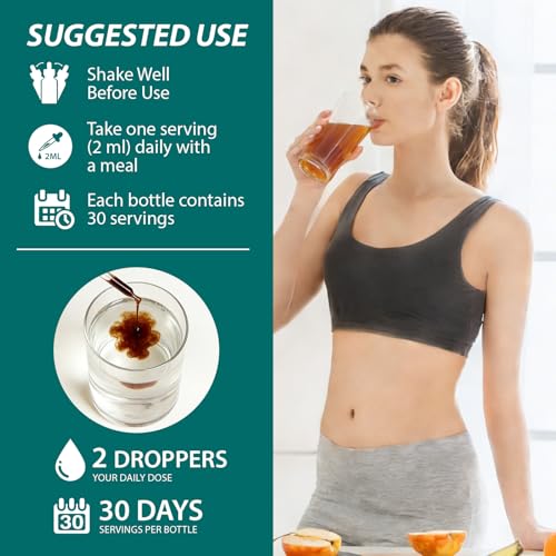 Lymphatic Drainage Drop, 6000mg Equivalent Per Serving | 21-in-1 Botanical Detox Formula for Lymph System Cleanse, Balance, Less Swelling, Immune System, Overall Vitality|Safe & Clean Formula|60 ML