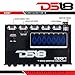 DS18 DS-KEQ7 DS18 Seven Band Pre Amplifier Equalizer with Front Aux 7 Volt RCA