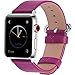 Fullmosa Leather Band Compatible with Apple Watch 41mm 45mm 40mm 44mm 38mm 42mm Women Band Strap with Silver Buckle for iWatch SE/8/7/6/5/4/3/2/1/SE2, 41mm 40mm 38mm Rosy/Silver