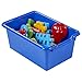 ECR4Kids Scoop-Front Storage Bins, Easy-to-Grip Design Storage Cubbies, Kid Friendly and Built to Last, Pairs with ECR4Kids Storage Units, 10-Pack, Blue
