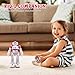 Flywind Smart Robot Toy for Kids Boys, Music Gesture Control Robots Singing Dancing RC Robots Rechargeable Intelligent Pink Robot Remote Control Robot Toys for Girls Age 3 4 5 6 7 8, Pinkthumb 1
