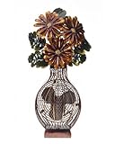DecoBREEZE Table Fan Two-Speed Electric Circulating Fan, Flower Bouquet Figurine Fan