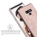 Samsung Galaxy Note 9 Case 2018, BENTOBEN Stylish Protective Shockproof Cell Phone Cases, Luxury Glitter Bling Pretty Phone Cover, Slim Shiny Sparkle Phone Cover Case for Girls, Women - Rose Gold