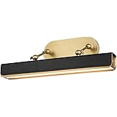 Alora PL307919VBTL Picture Light LED, Vintage Brass/Tuxedo Leather
