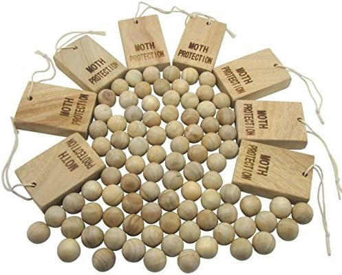 Moth Protection - Storage Essentials Aromatic Cinnamomum Camphora Root for Repeling Clothes Moth for Closet and Drawer Storage ( 98 PCS )