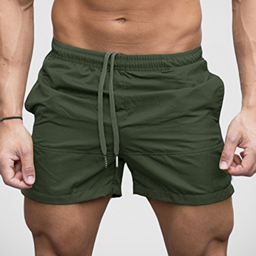 Sunyastor Men's Gym Workout Boxing Shorts Running Short Pants Fitted Training Bodybuilding Jogger Short Lifting Gym Shorts