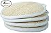 Botanic Touch's Loofah Pad (Pack of 4) Exfoliating Scrubber, Fresh & Clean Shower with Natural Sponge