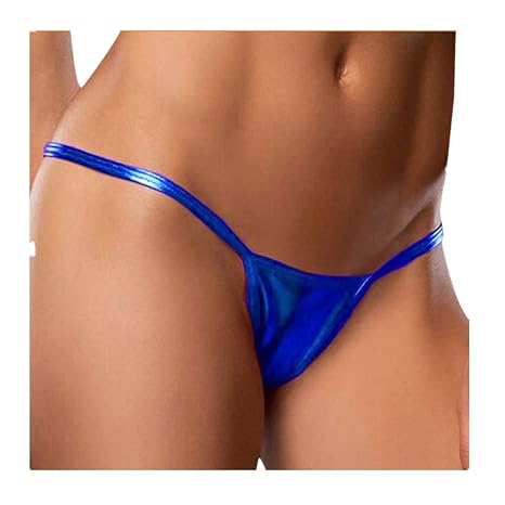 Patifia Damen String Tangas,Mode Frauen Nackte Leder Kunstleder Unterhose Dessous Lady Bikini Thongs Erotik Micro Mini String