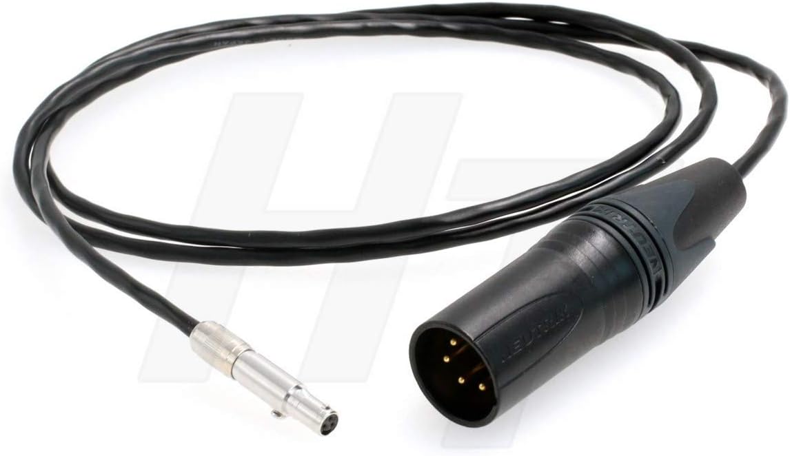 HangTon Odyssey 7 7Q 7Q+ Apollo Monitor XLR 4 Pin Power Supply Cable for Convergent Design, Black