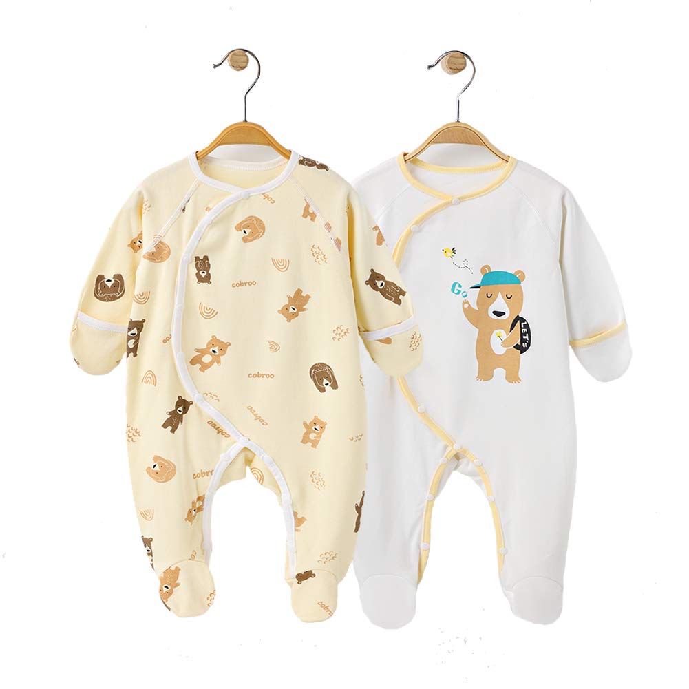baby pajamas with built in mittens