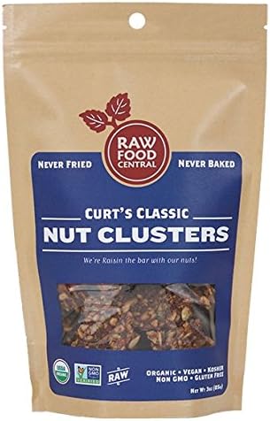 Raw Food Central Curt's Classic Nut Cluster - Never Baked, SMALL BATCH (Organic NON GMO Gluten Free Vegan Kosher)