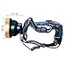 Odear Headlamp LED 3 Modes Headlight Powered Helmet Light with Rechargeable Batteries for Outdoor Hiking Camping Riding Fishing Hunting