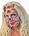 Black Lacey Web Sugar Skull Day of the Dead Temporary Face Tattoo