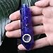 Hongjintian Best Grade Quality Natural Blue Fused Quartz Crystal Pipe Tobacco Smoke Pipe