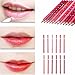 LuckyFine Lipliner Pencil Set with Pencil Sharpener (12-Pieces)