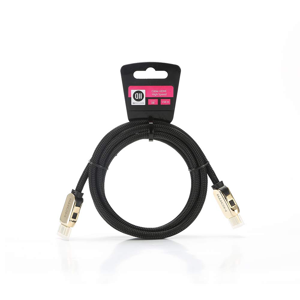 D2 Diffusion D2HDMI150NYCAV Braided HDMI 2.0 Cable Black