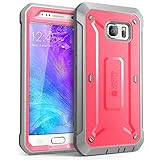 Galaxy S6 Case, SUPCASE Full-body Rugged Holster Case with Built-in Screen Protector for Samsung Galaxy S6 (2015 Release), Unicorn Beetle PRO Series - Retail Package (Pink/Gray)