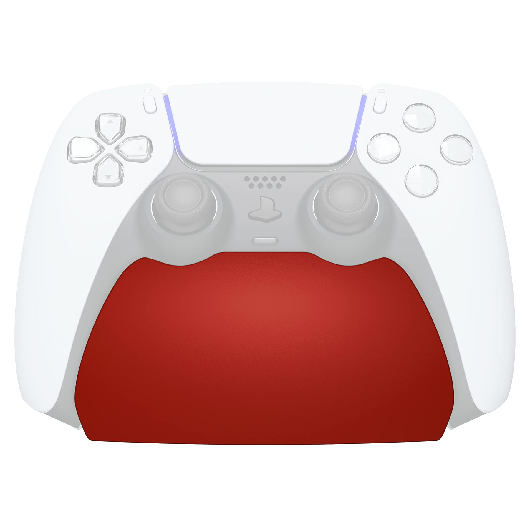 playvital Red Controller Display Stand for ps5, Gamepad Accessories Desk Holder for ps5 Controller with Rubber Pads
