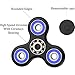 Fidget Spinner,Long Time Minute Spinner! The Anti-Anxiety 360 Spinner Helps Focusing Fidget Toys [3D Figit] Premium Quality EDC Focus Toy for Kids & Adults (Black+Blue)
