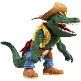 Super7 ULTIMATES! Teenage Mutant Ninja Turtles Leatherhead - 7" TMNT Action Figure with Accessories Classic Cartoon Collectibles and Retro Toys