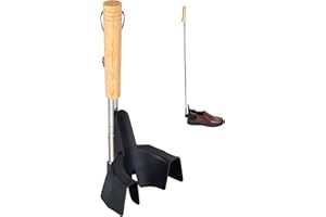 Generturbo 31" Shoe Horn Long Handle for Seniors, Telescoping Metel Shoehorns for Men/Women