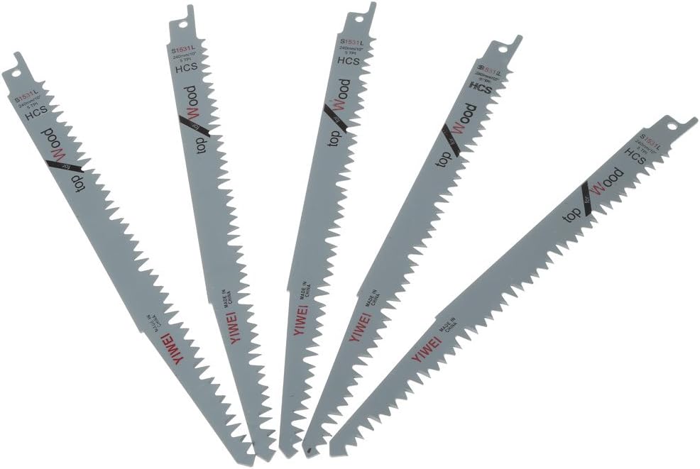 ForHe Wood Pruning Reciprocating/Sawzall Saw Blades, 5 pieces