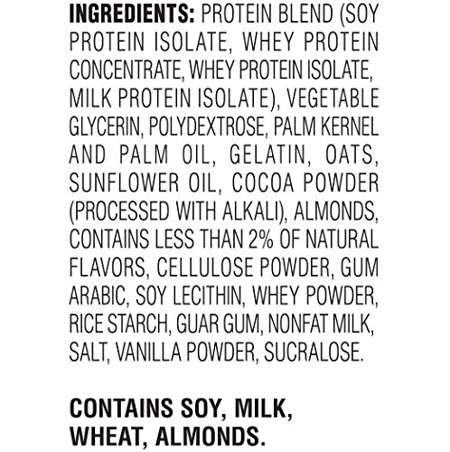 ATKINS CHOCOLATE CHIP GRANOLA PROTEIN MEAL BAR, HIGH FIBER, 17G PROTEIN, 1G SUGAR, 3G NET CARBS, MEAL REPLACEMENT, KETO FRIENDLY, 8 COUNT