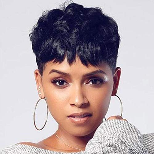 Amazon Com Beisd Short Pixie Cut Hair Natural Synthetic Wigs For
