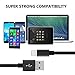 Huafulian Petrel S20 Nylon Braided Lightning to USB Cable for iPhone 7/7 Plus/6S/6S Plus/Se/5S/5/iPad/iPod Nano 7 and More - Black - 3 Piece