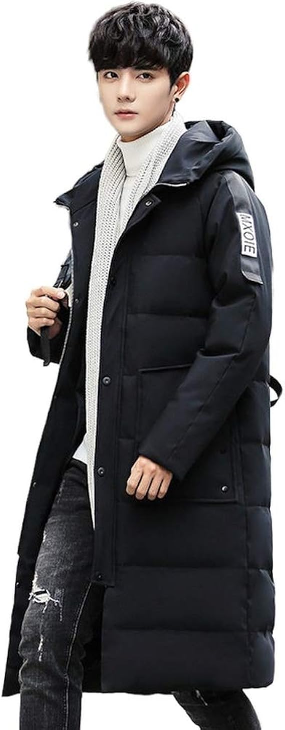 Amazon Lgpingopkj M 3xl ダウンコート メンズ 羽毛ジャケット メンズ ベンチウォーマーダウン ダウンジャケット 秋冬用 ロング丈 ビジネス 上質 フード付き 膝丈 撥水 厚手 アウター 冬服 通勤 防寒着 男性用 紳士ダウンジャケット コート ジャケット 通販