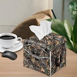 Talayituse Deer Hunting Camo Print Tissue Box Cover