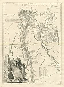Carta De L Egypte Ancienne Et Moderne Santini Robert De Vaugondy 1784 Old Vintage Map Mapas Impresos De Egipto Amazon Es Hogar Y Cocina