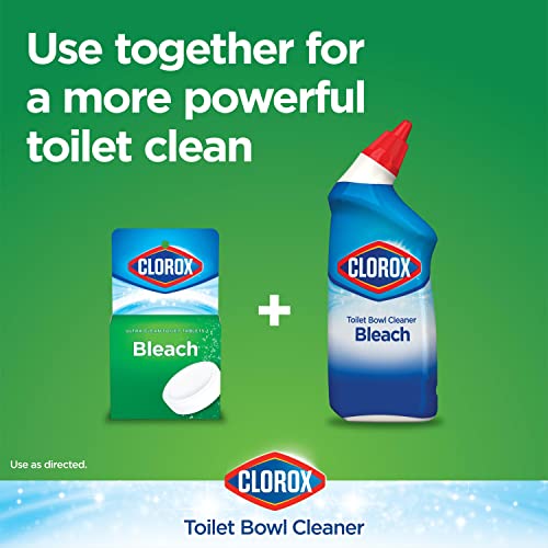 Clorox Ultra Clean Toilet Tablets Bleach 4 Count, 3.5 Ounces (Pack of 2