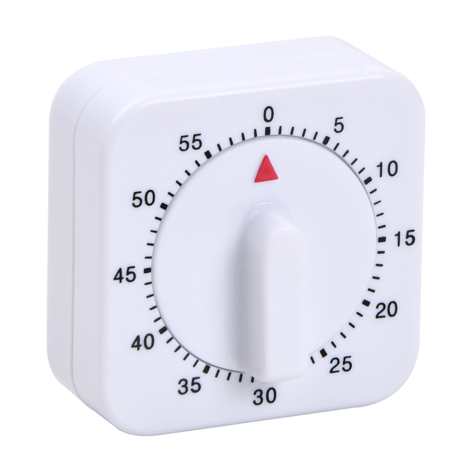 Wisebom Kitchen Timer, 60 Minute Mechanical, White, Kitchen Home Baking Tool