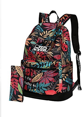 JOYELIFE School Bags Lightweight Backpack College Rucksack Girls School Bookbags Hiking Backpack Daypack (Red)