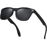 LEICO FASHION Kids Polarized Retro Sunglasses for Boys Girls Age 3-12 Shatterproof UV Protection Toddler Children Sun Glasses