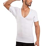 Ejis Men's Sweat Proof Undershirt, Deep V