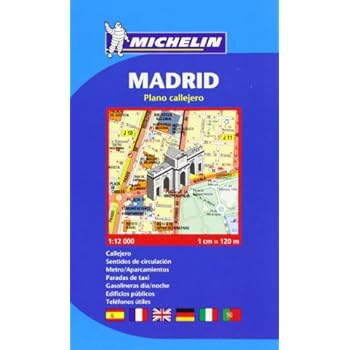 Plano Callejero Michelin Madrid. En espiral Plano Callejero Michelin Madrid. En espiral