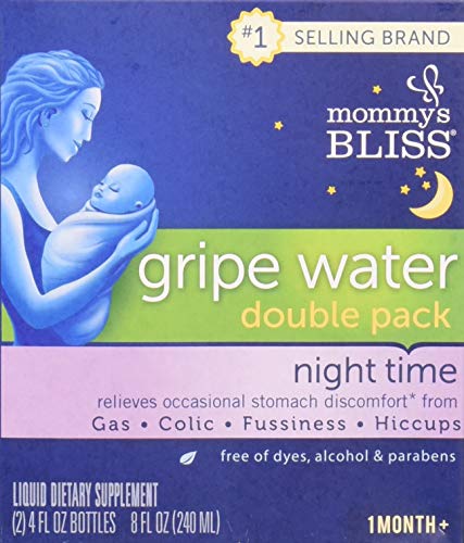 Mommy's Bliss - Gripe Water Night Time Double Pack - 8 FL OZ (2 Bottles)