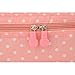 JIARUO Multi-function Makeup Cosmetic Bag Toiletry Travel Kit Organizer (pink dots)