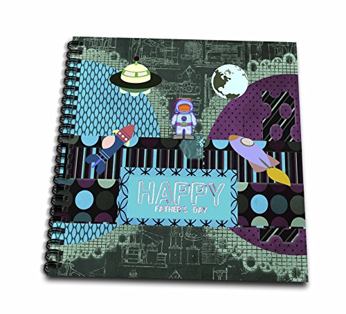 3D Rose Outer Space Theme Fathers Day Abstract Drawing Book
