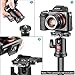 Neewer Camera Video Tripod Ball Head 360 Degree Rotating Panoramic Ballhead with 1/4 inch Quick Shoe Plate and Bubble Level for Tripod Monopod DSLR Camera Camcorder, Load up to 11 pounds/5 kilograms