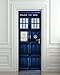 Wall Door STICKER Who Police box movie sticker, mural, decole, film 30x79