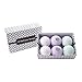 Bath Bomb Gift Set w/ Lavender, Coconut Milk & Lavender and Lavender Chamomile Scented Fizzies Bath Balls | Set of 6, Handmade in USA From Melrose Soaps