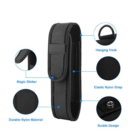 4Pack Flashlight Holster Carry Case Holder for 5"7" Flash Light Fenix