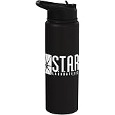 The Flash TV Series S.T.A.R. Labs Logo Stainless Steel Insulated Water Bottle