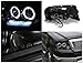 Dual Halo Led Glossy Black Projector Head Lights Made For And Compatible With 2004-2008 F-150 F150 04 05 06 07 08