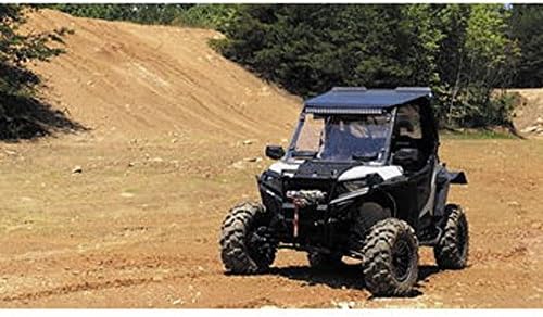 SEIZMIKUTV Versa-Vent Full Front Windshield Compatible with Polaris RZR 1000 XP 2014-2020 UTV Models | Double Hard Coated | Scratch Resistant Poly | Side by Side Accessories